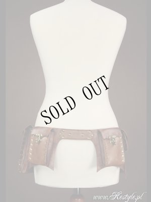 画像5: [再入荷] steampunk "POCKET BELT" brown unisex