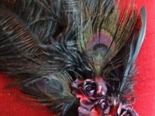 他の写真を見る2: オーストリッチとブラックピーコックの羽根飾り「ブラックバッカラ」