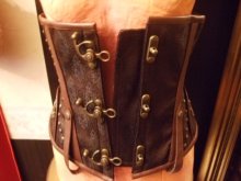 他の写真を見る3: サイズ展開ＵＰ【再入荷】steampunk underbust brown corset
