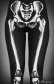 画像2: Skeleton leggings bones trousers horror pants　骨レギンス (2)