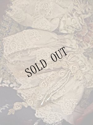 画像6: [再入荷]再販微妙 ローズモチーフレースお袖留め・つけ袖2Wayアームバンド