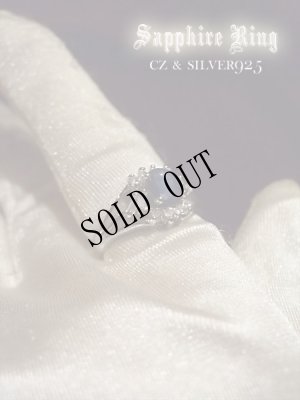 画像4: 天然石サファイア×ＣＺ　ＳＶ925リング