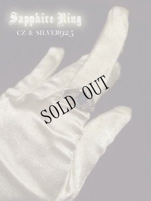 画像3: 天然石サファイア×ＣＺ　ＳＶ925リング