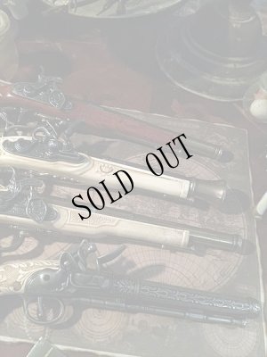 画像11: 再入荷[スペイン製]中世ヨーロッパ古城銃レプリカフリントロック式ピストル　レッドブラウン