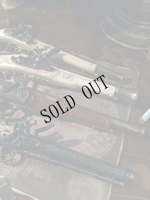 画像9: 再入荷[スペイン製]中世ヨーロッパ古城銃レプリカフリントロック式ピストル　レッドブラウン