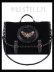 画像1: [再入荷]<br> "MOTH BLACK" satchel black velvet cameo bag, gothic handbag　髑髏蛾黒 (1)