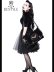 画像7: [再入荷]  "MOTH BLACK" satchel black velvet cameo bag, gothic handbag　髑髏蛾黒