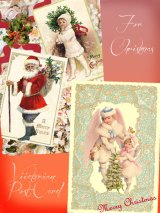 ヴィクトリアン　クリスマス　ポストカード