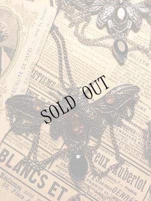 画像6: [再入荷] Steampunk accessory スカラベネックレス