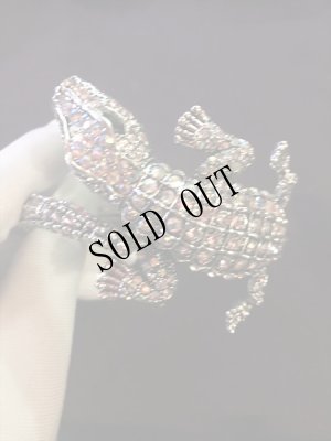 画像9: 再入荷 ビッグモチーフジュエリー　フルストーン クロコダイルラグジュバングル