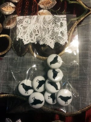 画像3: no.01 烏のくるみボタン