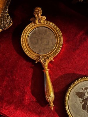 画像1: ゴールドエンジェル・ハンドミラー　手鏡