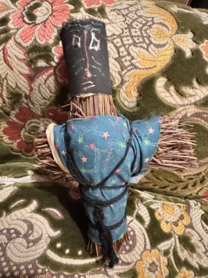 画像1: ヴィンテージ　藁人形