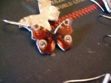 他の写真を見る1: ButterflEYE　目柄蝶々のピアス