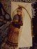 画像1: タッセル飾り付1890’ｓ貴婦人ブックマークグリーティングカード (1)