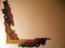 他の写真を見る3: 【再入荷】Victorian Rose 薔薇とフレーム　レターセット　ロイヤルブルー