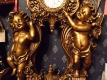 他の写真を見る1: エンジェルゴールドヨーロピアン置時計