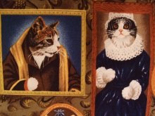 他の写真を見る2: Victorian Cats　猫の貴族柄バッグ