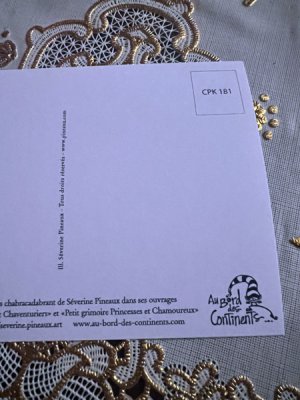 画像3: フランス製　キャットポストカード　Septembre Chameleon