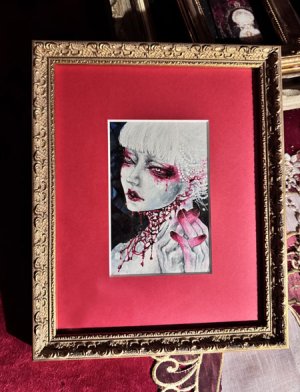 画像1: 「Miss Red Sorrow」額装原画