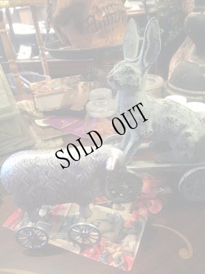 画像10: retro sheep　ミニホィールシープ　車輪の羊