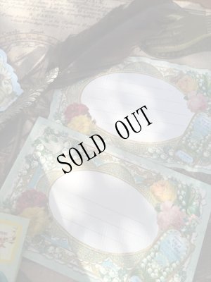 画像5: [再入荷]アンティーク柄 ダイカットレターセット