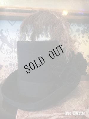 画像5: シルクハット　"Dame de la rose noire"