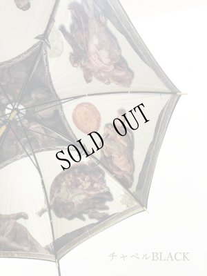 画像6: [再入荷] 名画内張り　黒長傘　
