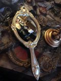 [再入荷] シャンパンゴールド　ヴィクトリアンデザイン　手鏡