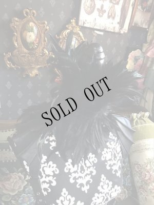 画像3: 再入荷  Gothic Black 黒羽根の立ち襟　チョーカー