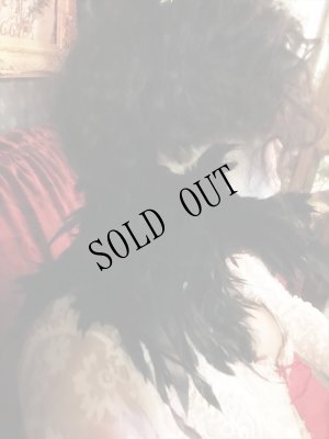 画像11: 再入荷  Gothic Black 黒羽根の立ち襟　チョーカー