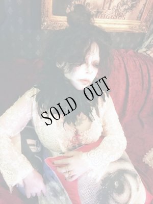 画像7: 再入荷  Gothic Black 黒羽根の立ち襟　チョーカー