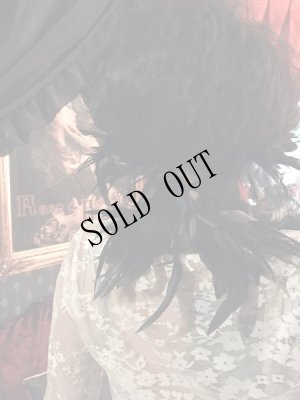 画像12: 再入荷  Gothic Black 黒羽根の立ち襟　チョーカー