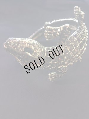 画像3: 再入荷 ビッグモチーフジュエリー　フルストーン クロコダイルラグジュバングル