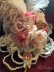 画像8: パールと薔薇にモーブピンクの羽のブライダルヘッドドレス