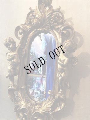 画像5: 天使壁掛け鏡　エンジェルウォールミラー　GOLD