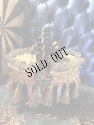 画像3: パノラマかごバッグ　"Toe CocotteのRoyal Cross籠バッグ"　ストライプ