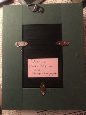 画像5: uroko-額入り絵 「おめかし」　銀筆画