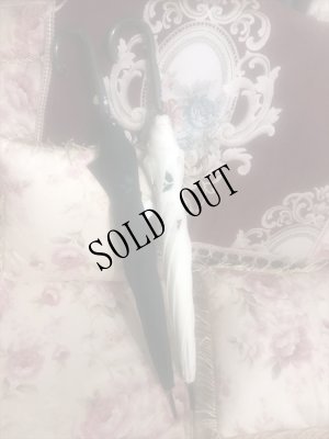 画像18: 薔薇刺繍・かわず張り　婦人長傘　遮光加工