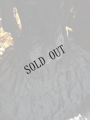 画像11: DARK ROCOCO gothic, long, black skirt　大判円形のフリルスカート