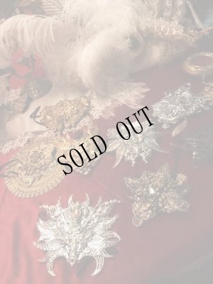 画像9: Bloody Rose オリジナル装飾マスク　burntgold-press-snake-face-stone