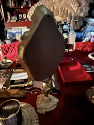 画像5: [再入荷] レリーフ・ヴィクトリアンスタンドミラー・ゴールド