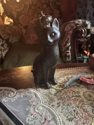画像7: クラウンキャット　黒猫　オブジェ