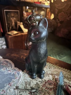 画像5: クラウンキャット　黒猫　オブジェ
