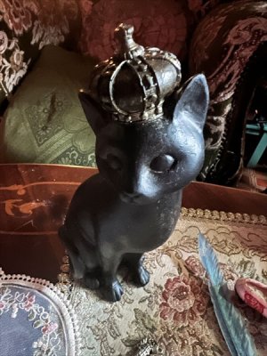 画像4: クラウンキャット　黒猫　オブジェ