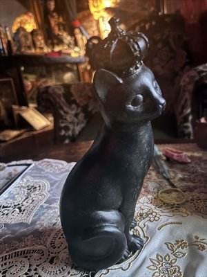 画像3: クラウンキャット　黒猫　オブジェ