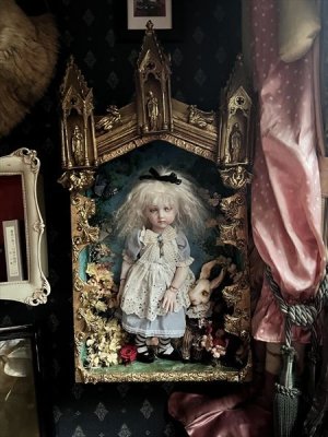 画像1: Mari Shimizu　「Alice in wonderlandーLittle Aliceー」壁掛け人形　
