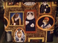 画像1: Victorian Cats　猫の貴族柄バッグ