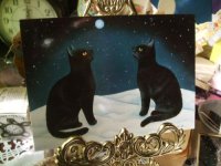 画像1: 【再入荷】Anna Hollerer-Wischin　Cat Post Card