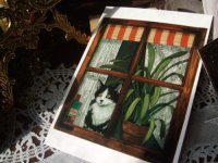 画像1: 【再入荷】Annemarie Bardon　Cat Post Card